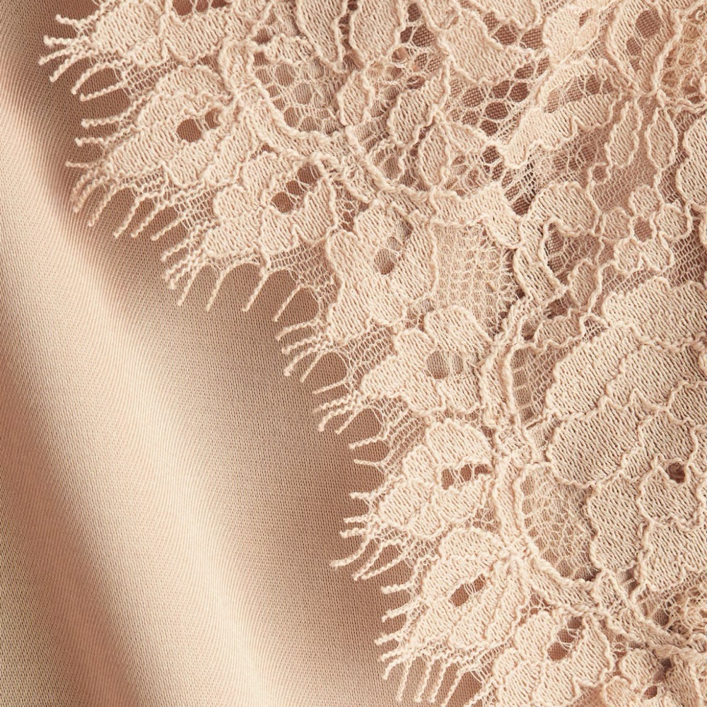H&M Light Beige Lace Satin Dress - Picture 6 of 6
